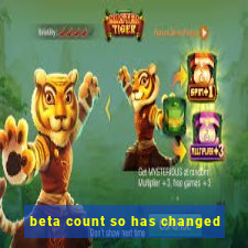 beta count so has changed